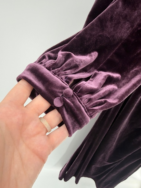 Revelry Women's Aurora Velvet One Shoulder Dress - Purple - 18 - Picture 7 of 11